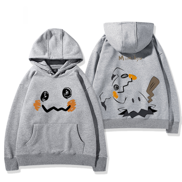 寶可夢 聯名衛衣2024秋冬新款親子情侶裝薄絨款連帽衛衣