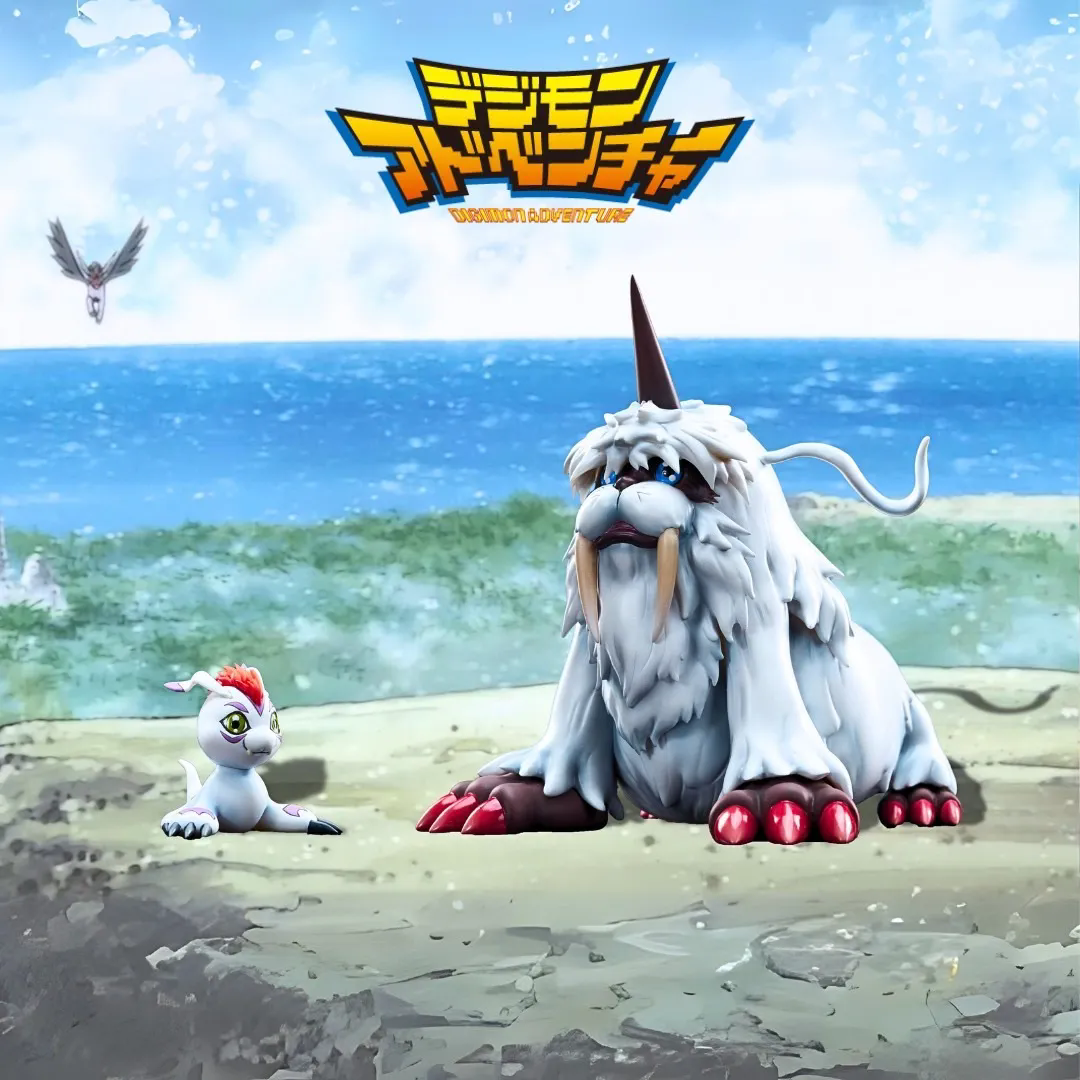 數碼寶貝 系列蒐藏雕像 海獅獸&哥瑪獸 [創世工作室]-CASEZONE