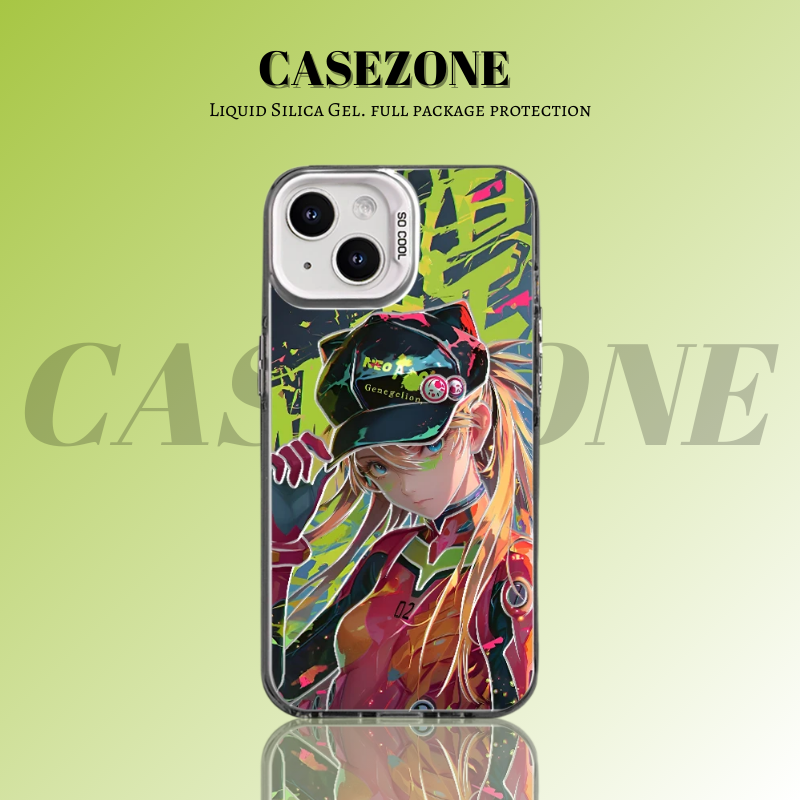 EVA新世紀福音戰士彩銀防摔手機殼-CASEZONE