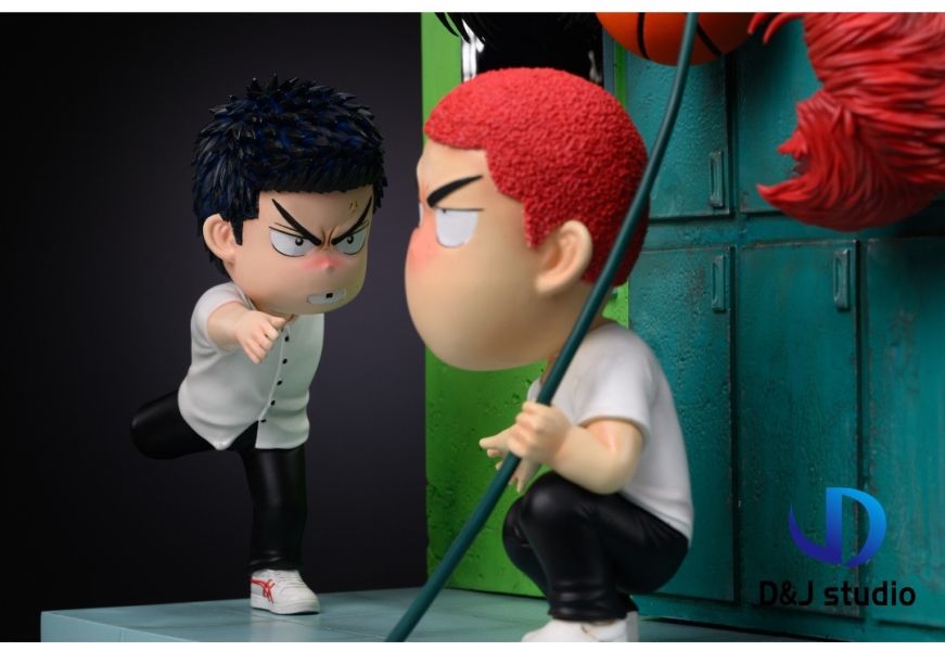 【預購】D&J studio 灌籃高手 動畫過場場景Q版第二彈 更衣室櫻木花道三井壽-CASEZONE