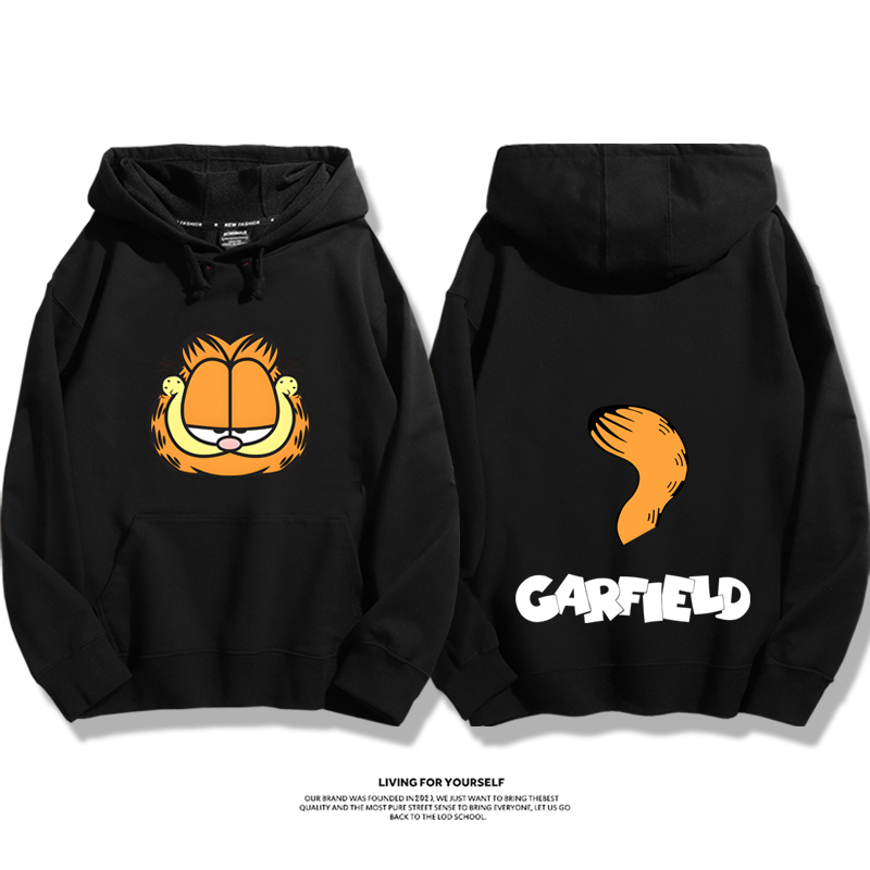 加菲貓新款 親子情侶男女款連帽衛衣-CASEZONE