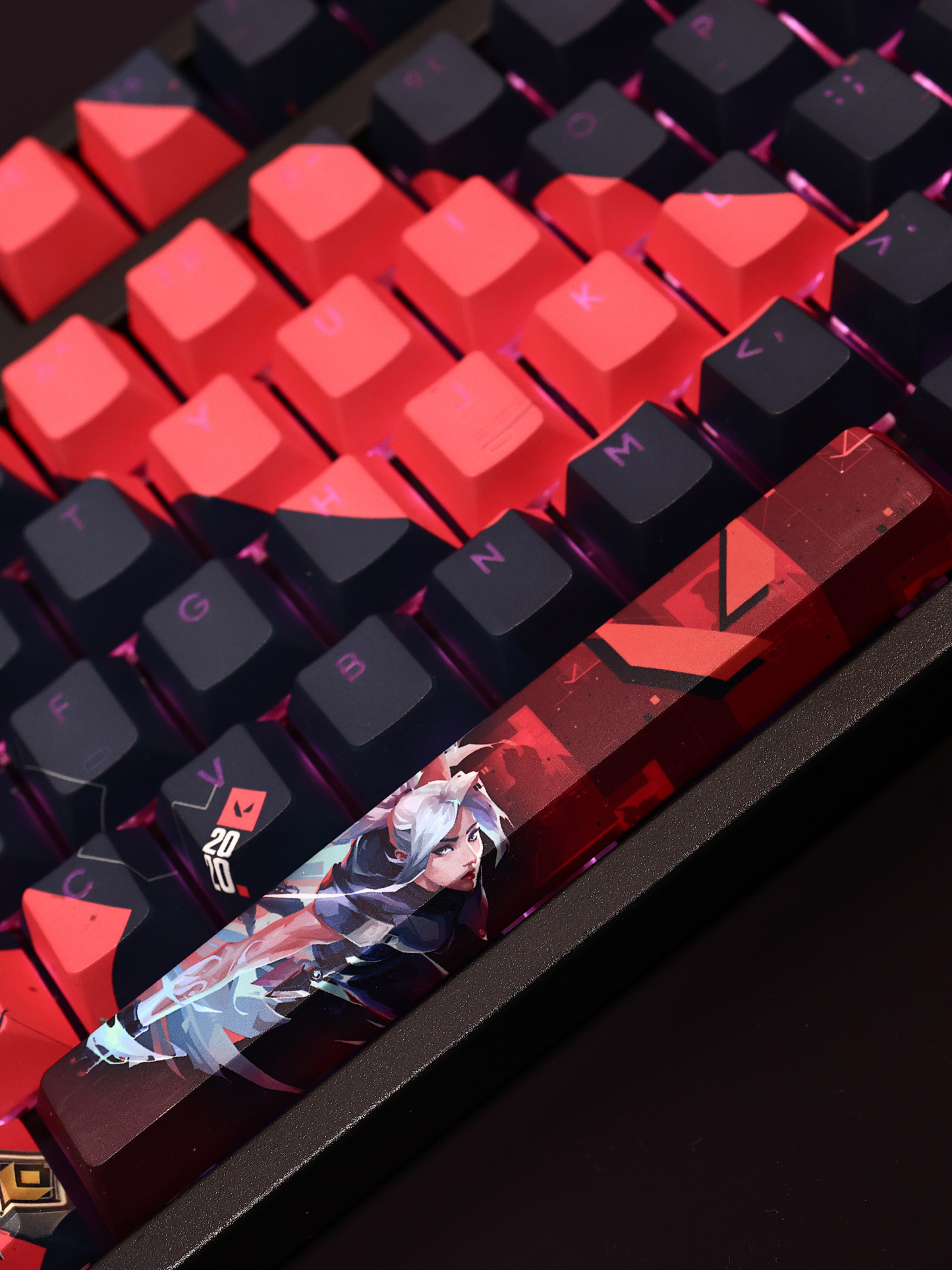 無畏契約捷風透光RGB108鍵標準配列衛星軸鍵帽-CASEZONE