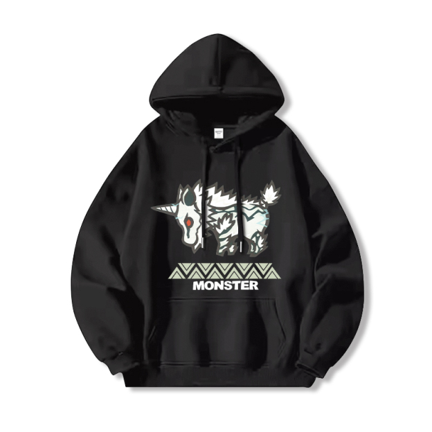 Monster Hunter Rise魔物獵人新款 親子情侶男女款連帽衛衣-CASEZONE