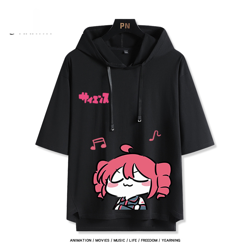 初音未來 Miku&Teto 連帽短袖T恤