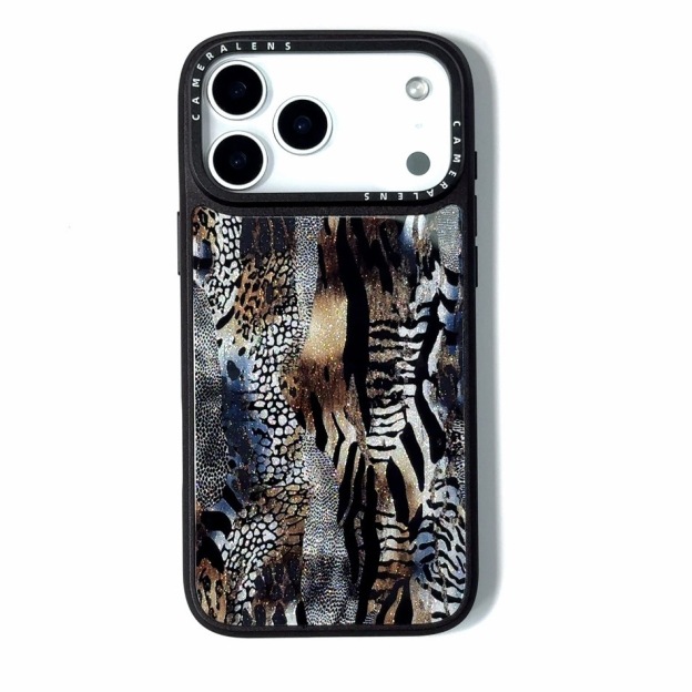 適用iPhone17系列 夢幻流光藝術玻璃手機殼-CASEZONE