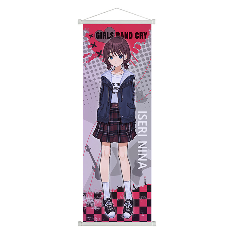 哭泣少女樂隊Girls Band Cry掛畫卷軸海報動漫周邊布畫裝飾畫DIY-ZUIHANG