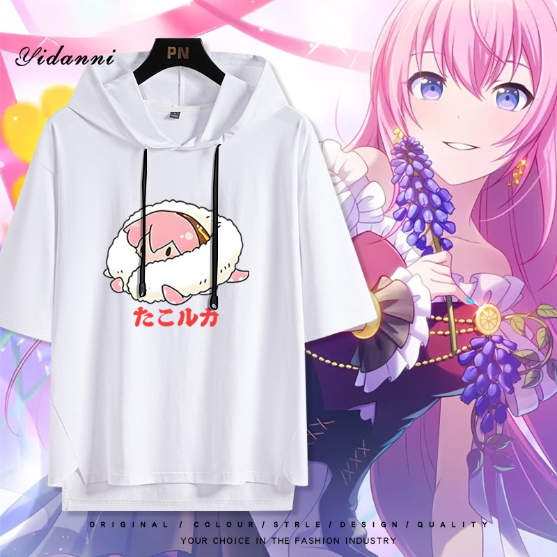 巡音流歌 連帽短袖T恤-CASEZONE