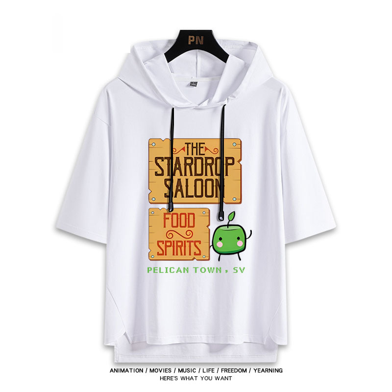 星露谷物語 連帽短袖T恤