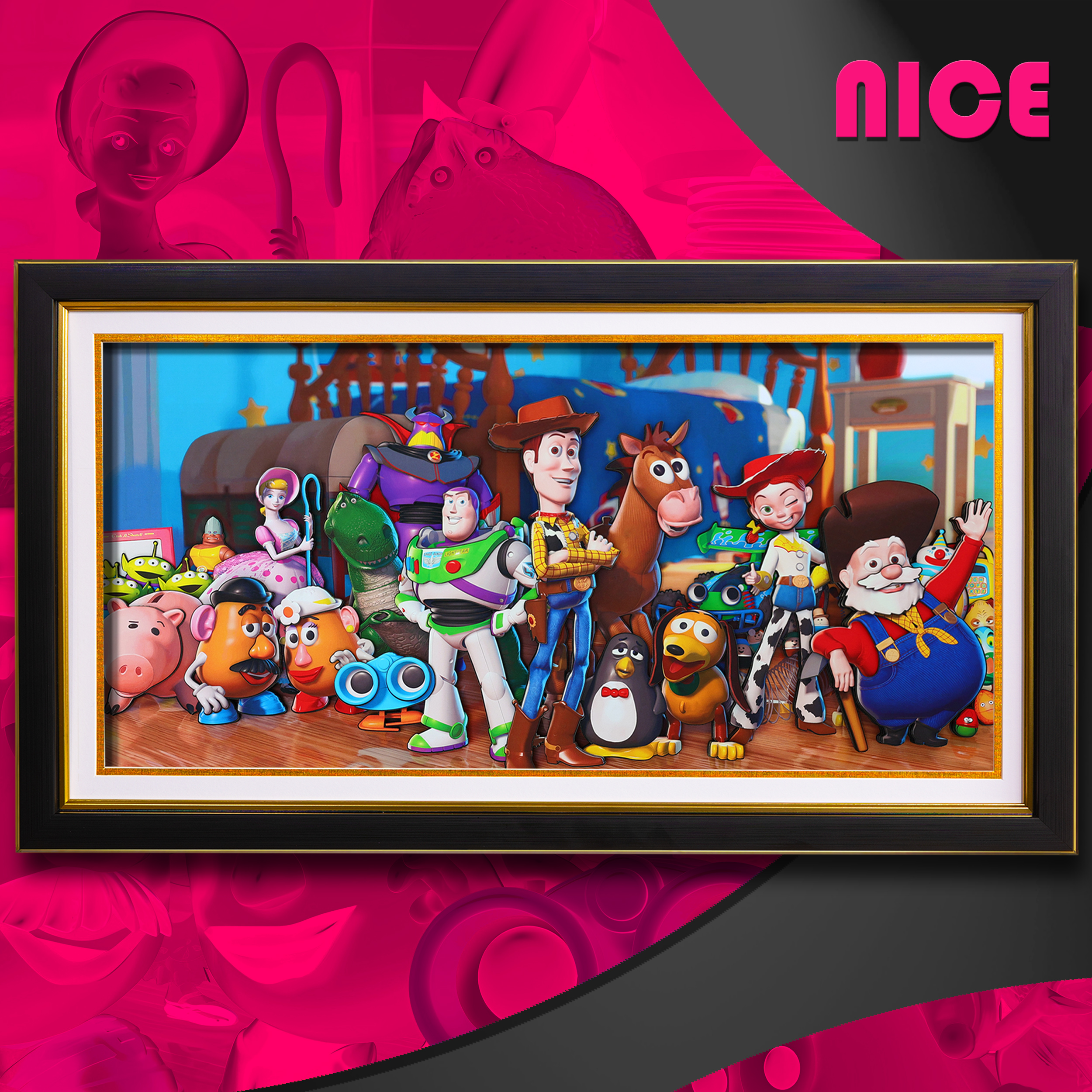 玩具總動員 3D立體畫-CASEZONE