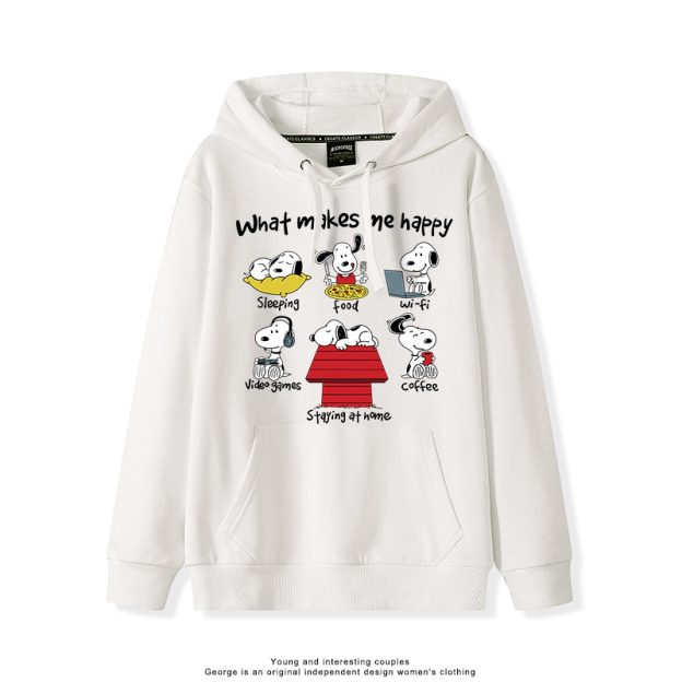 史努比 聯名衛衣2025秋冬新款親子情侶裝連帽衛衣