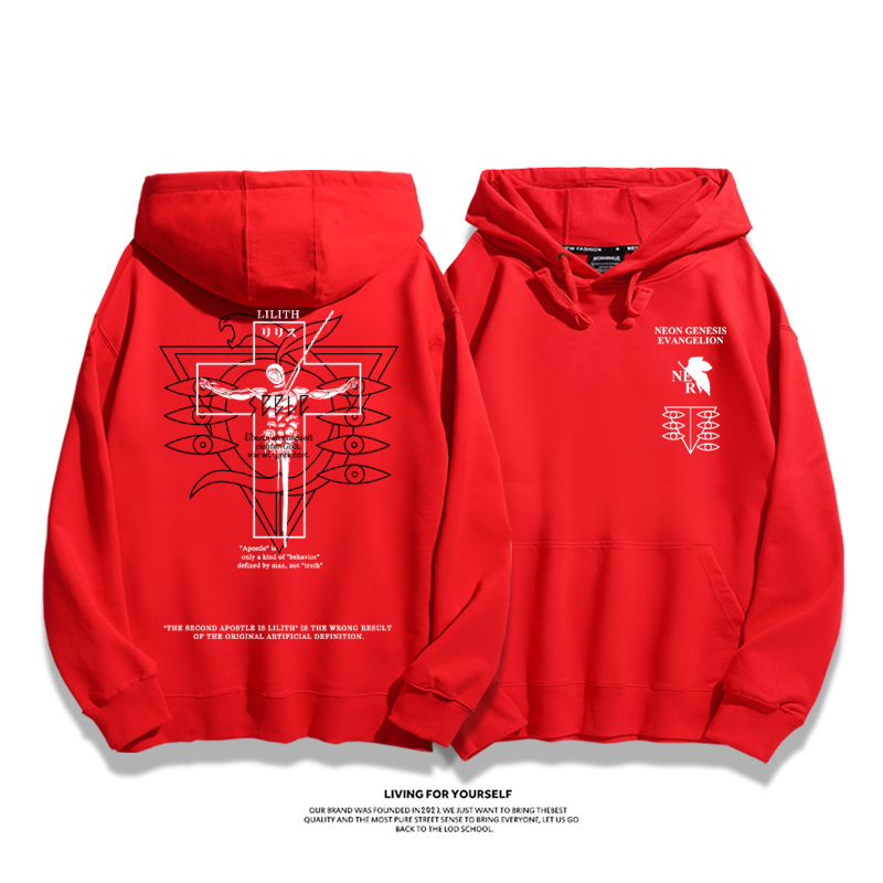 新世紀福音戰士新款 親子情侶男女款連帽衛衣-CASEZONE