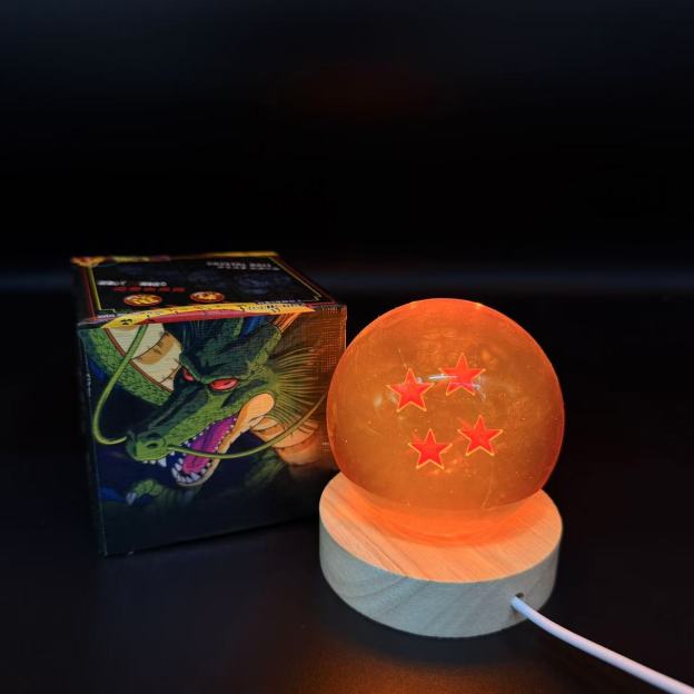 七龍珠 七星龍珠水晶球 LED創意桌面擺件-CASEZONE