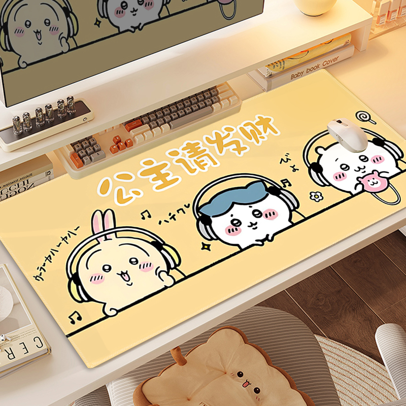 Chiikawa 主題桌墊 布質滑鼠墊-CASEZONE