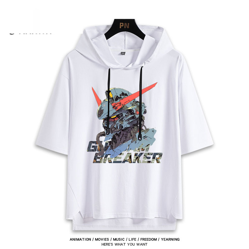 機動戰士高達  連帽短袖T恤-CASEZONE