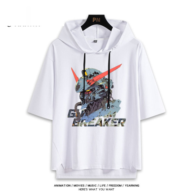 機動戰士高達  連帽短袖T恤-CASEZONE