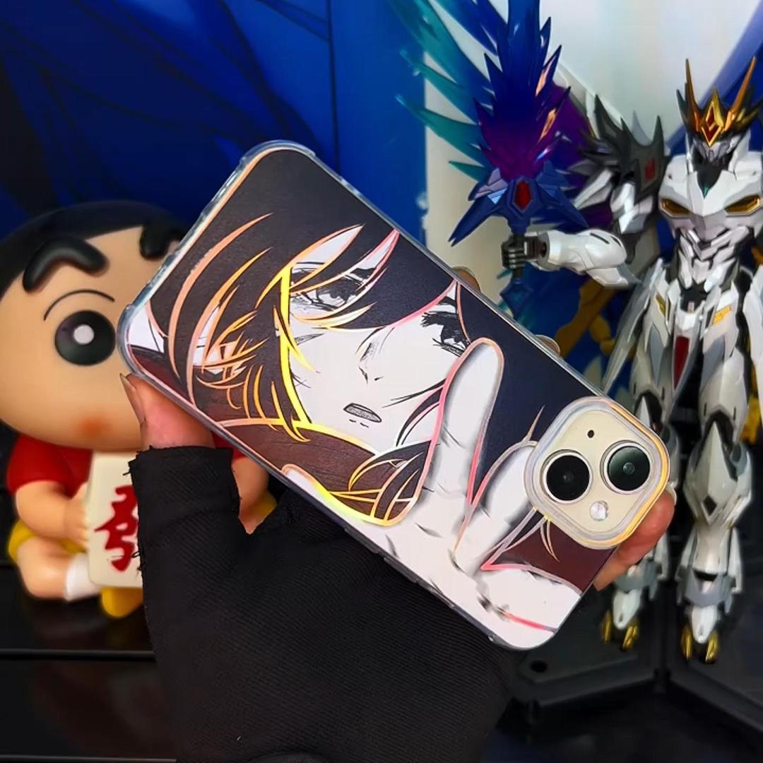 進擊的巨人 極光金漸變手機殼-CASEZONE