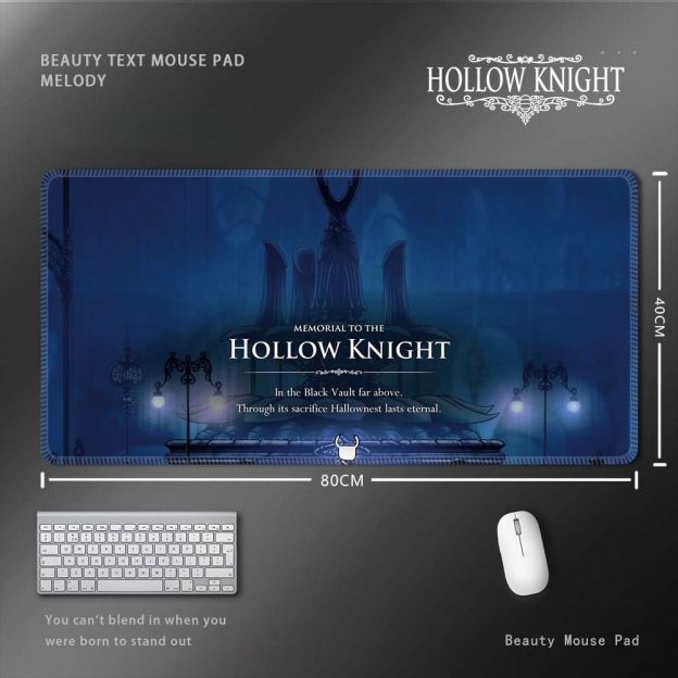 空洞騎士 Hollow Knight 滑鼠墊｜超大尺寸遊戲桌墊 電腦鍵盤墊 收藏周邊