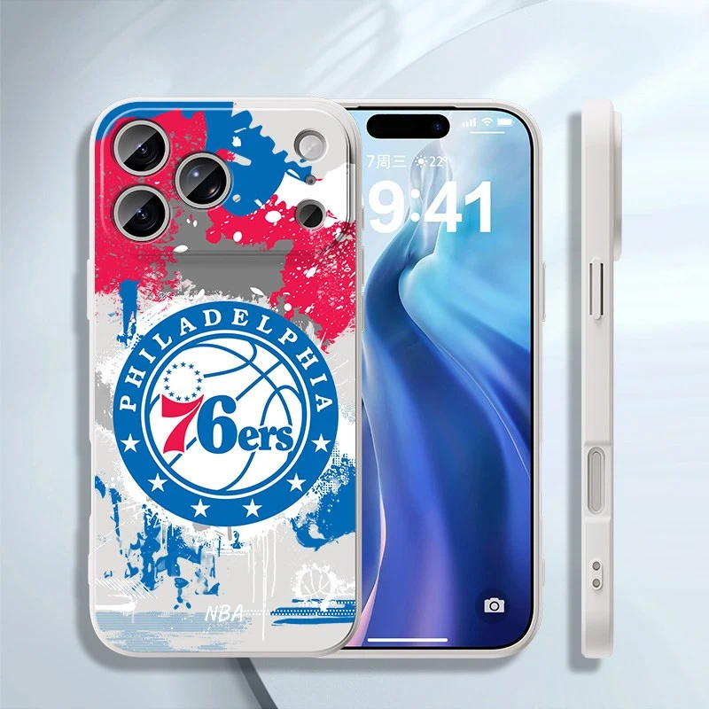 NBA 水墨風液態矽膠手機殼