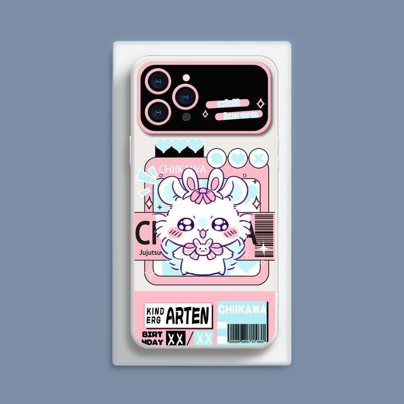 Chiikawa液態大視窗全包矽膠防摔軟殼-CASEZONE