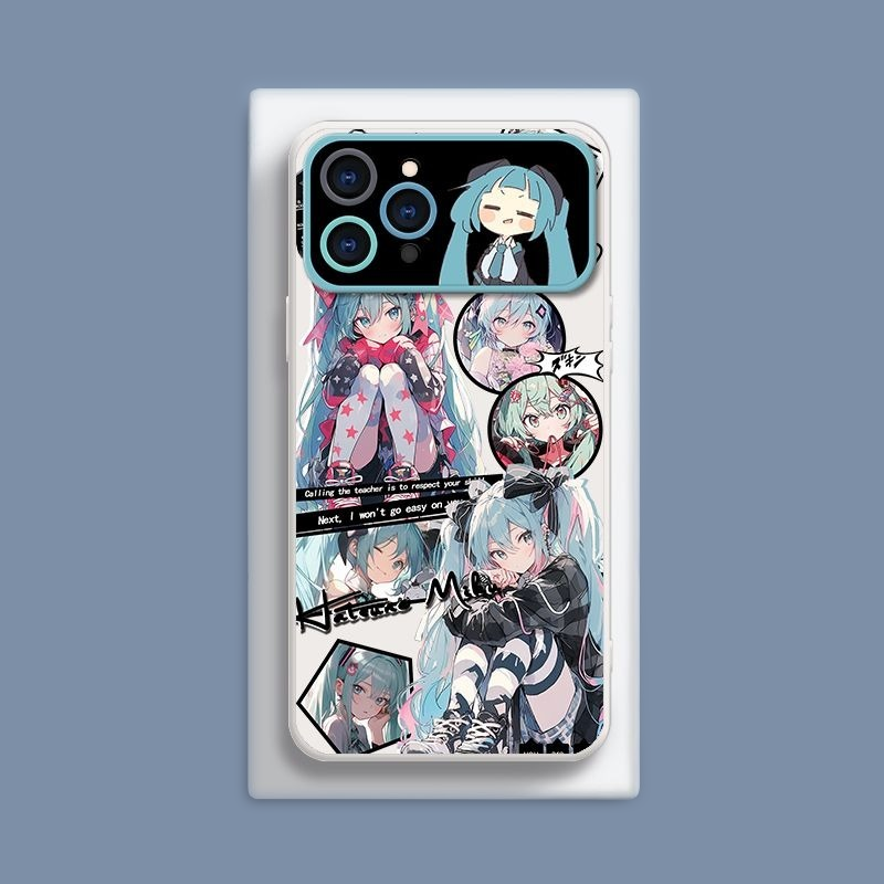 初音未來液態大視窗全包矽膠防摔軟殼-CASEZONE