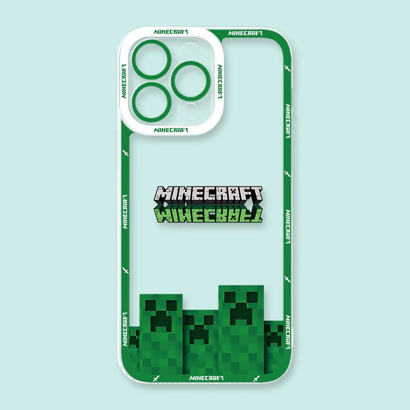 Minecraft我的世界透明防摔軟殼-CASEZONE