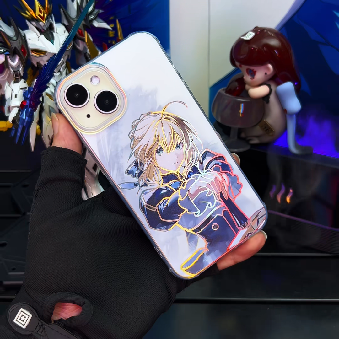Fate/stay night 極光金防摔防摔手機殼-CASEZONE