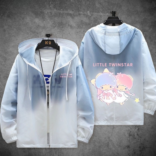 雙子星little twinstars 輕薄透氣漸變防曬衣外套