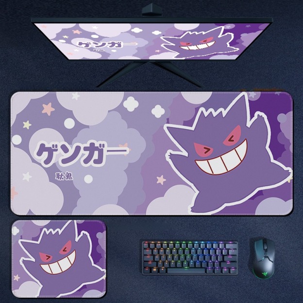 寶可夢 Pokémon 超大滑鼠墊｜加厚電競遊戲桌墊