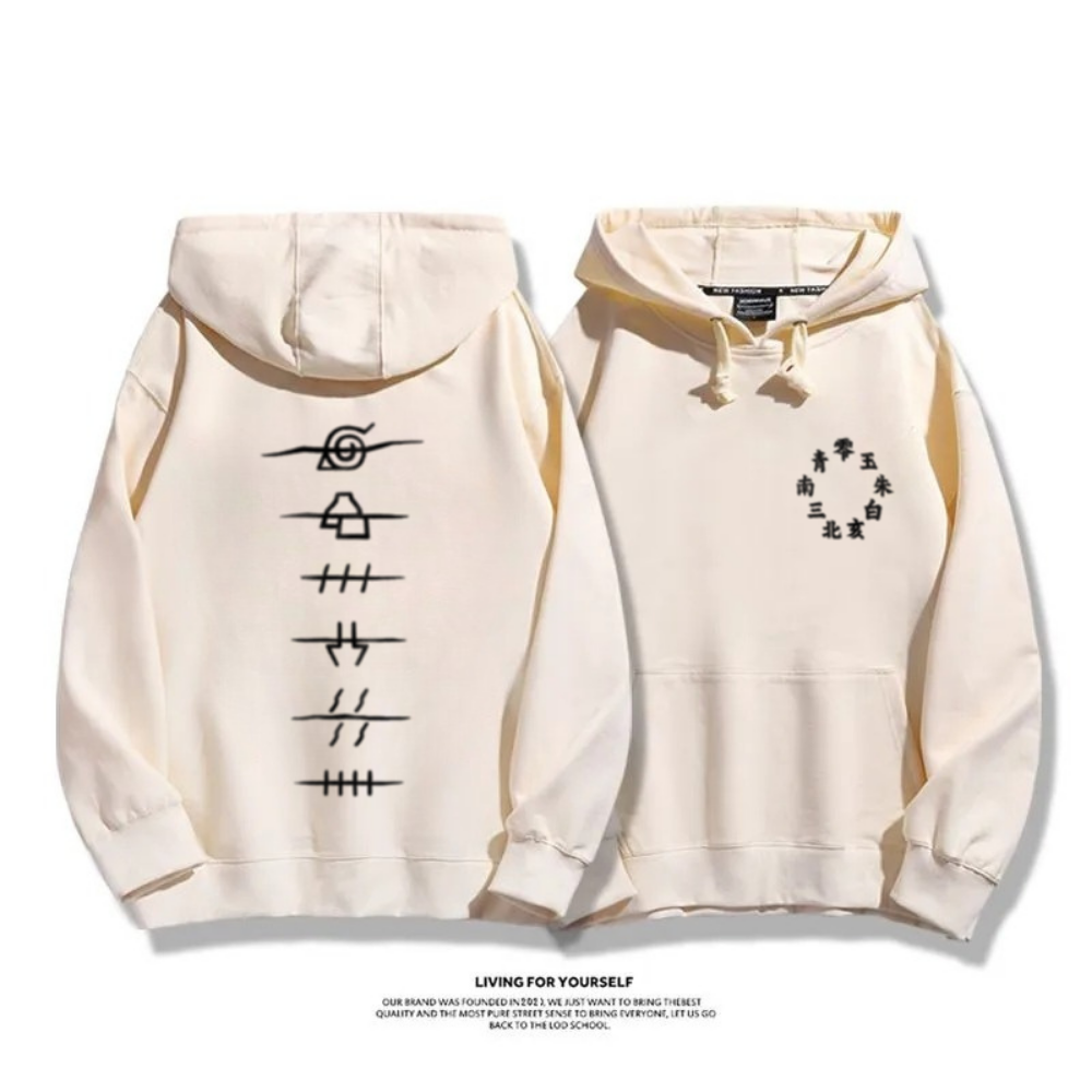 火影忍者曉組織 2025秋冬新款 親子情侶裝連帽衛衣