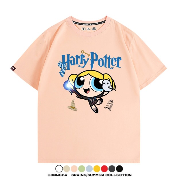飛天小女警 X Harry Potter周邊 印花短袖T恤