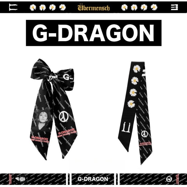 權志龍 GD 原創定製 演唱會概念應援方巾絲巾