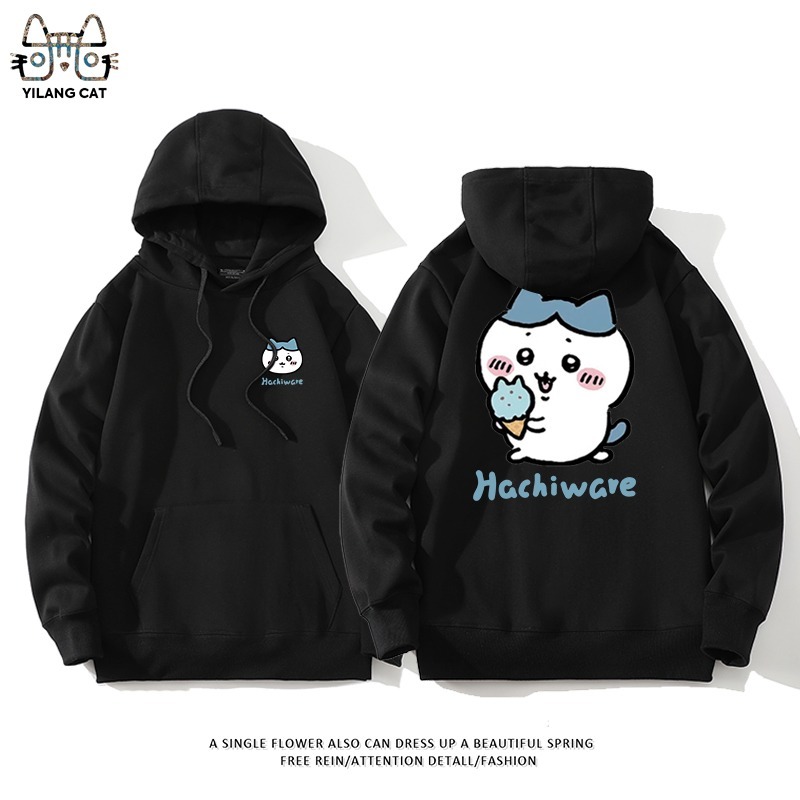 Chiikawa聯名衛衣2025秋冬新款親子情侶裝連帽衛衣