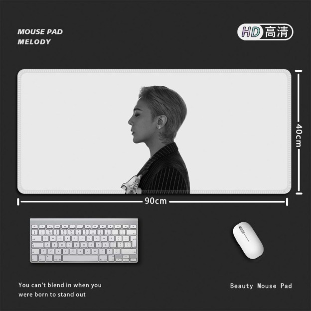 權志龍 GD G-DRAGON 大尺寸滑鼠墊｜BIGBANG小雛菊主題桌墊 電腦鍵盤墊