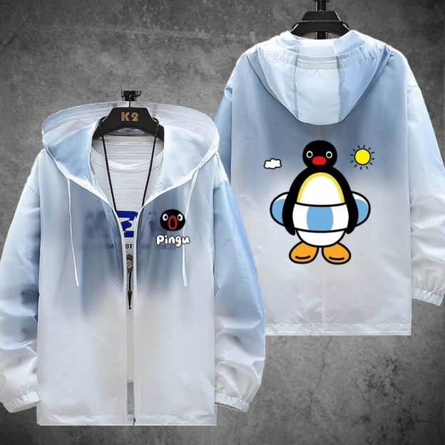 企鵝家族Pingu 輕薄透氣漸變防曬衣外套