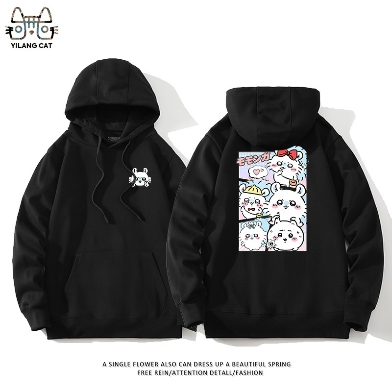 Chiikawa聯名衛衣2025秋冬新款親子情侶裝連帽衛衣