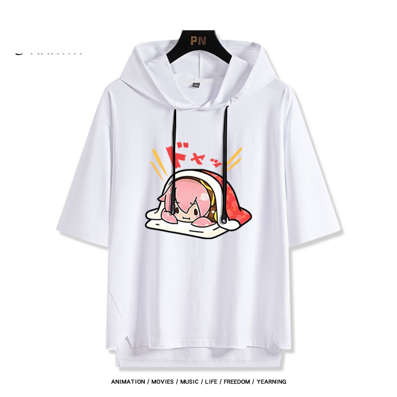 巡音流歌 連帽短袖T恤-CASEZONE