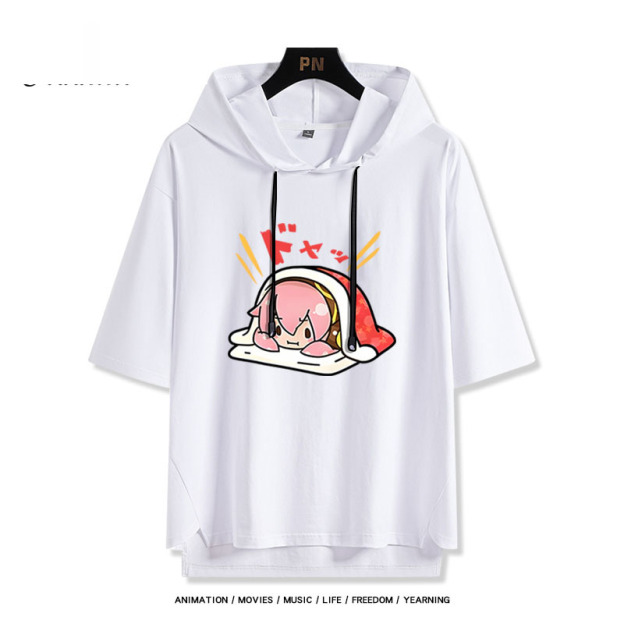 巡音流歌 連帽短袖T恤-CASEZONE