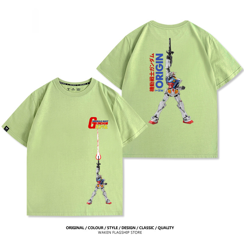 機動戰士鋼彈 印花短袖T恤-CASEZONE