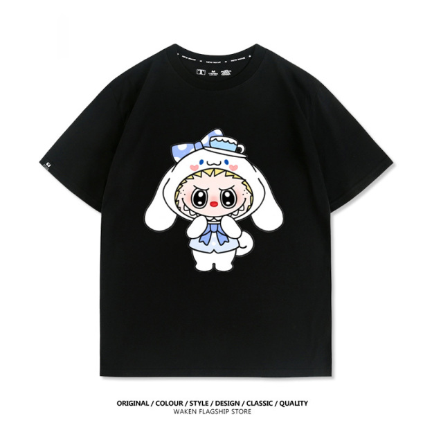 LabubuX三麗鷗 印花短袖T恤-CASEZONE