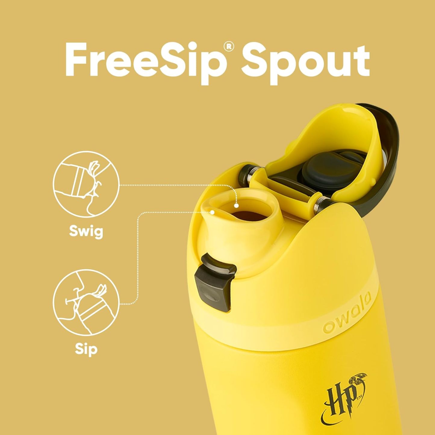Owala 哈利波特 FreeSip 不鏽鋼水瓶 24 盎司