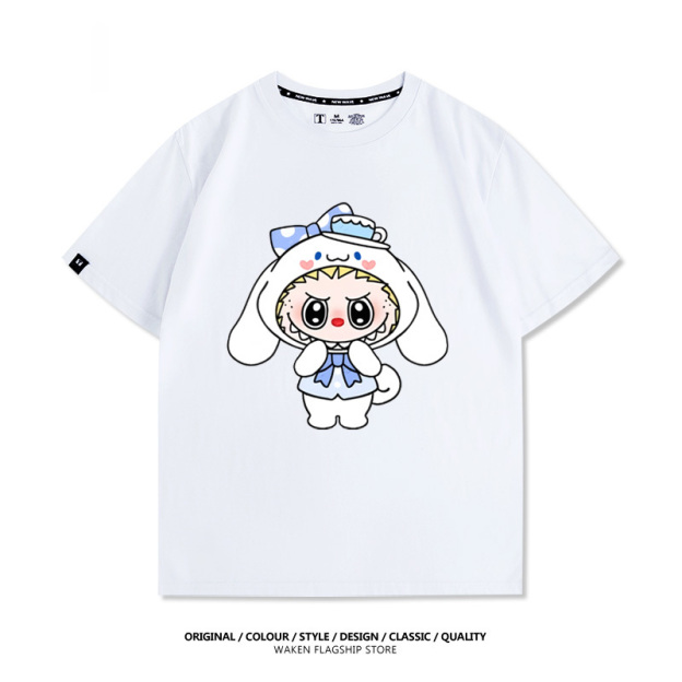 LabubuX三麗鷗 印花短袖T恤-CASEZONE