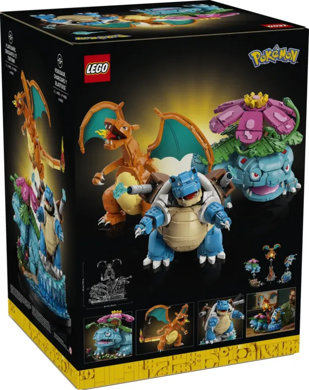 LEGO 寶可夢 Pokémon 72153 妙蛙花、噴火龍與水箭龜