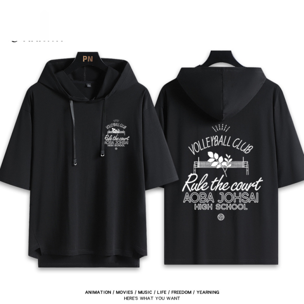 排球少年 青葉城西高校 連帽短袖T恤