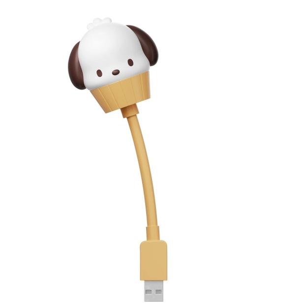 三麗鷗正版可愛卡通小夜燈 | USB聲控甜品蛋糕杯 | 可調節萌寵臥室裝飾