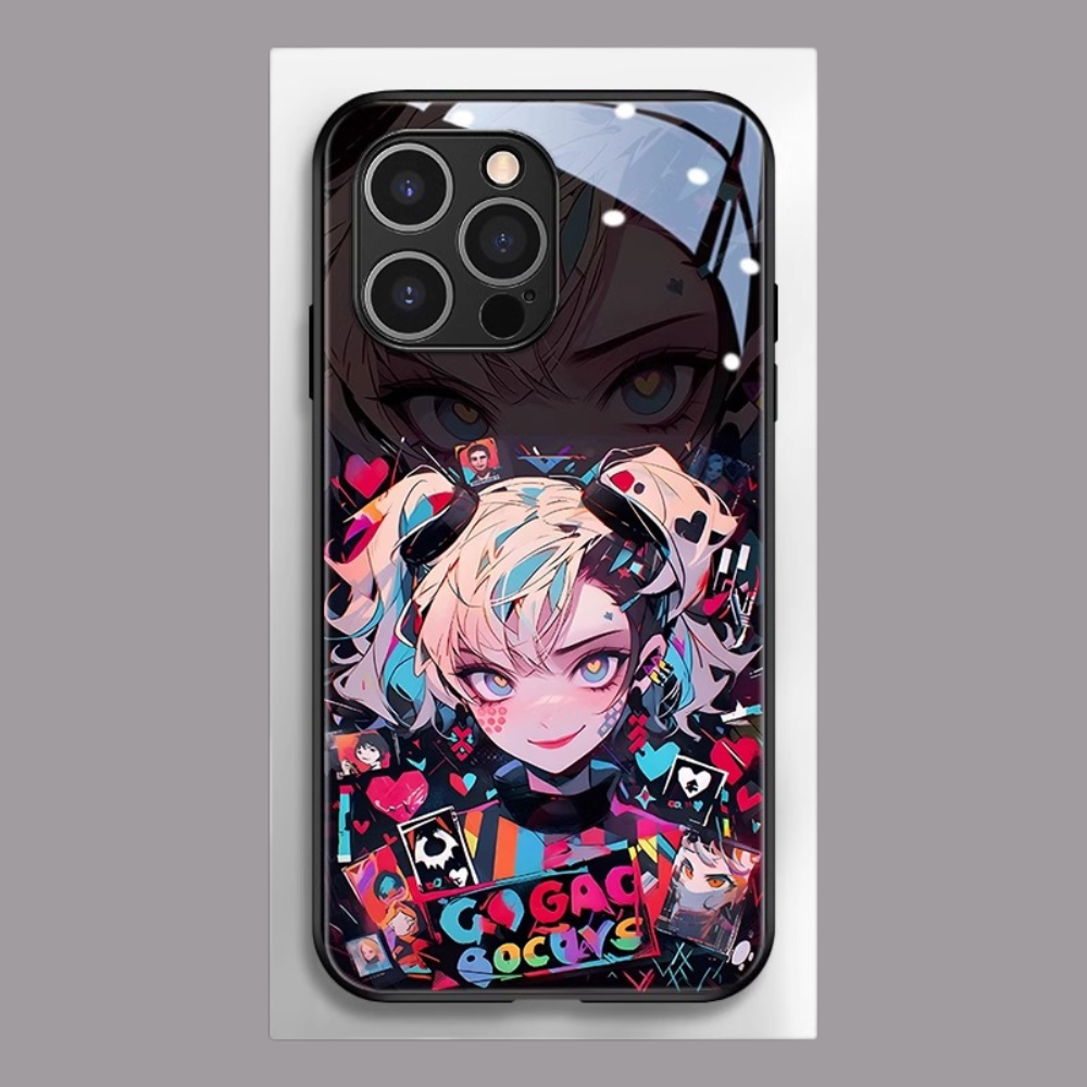 小丑女新款高清全包防摔玻璃殼-CASEZONE