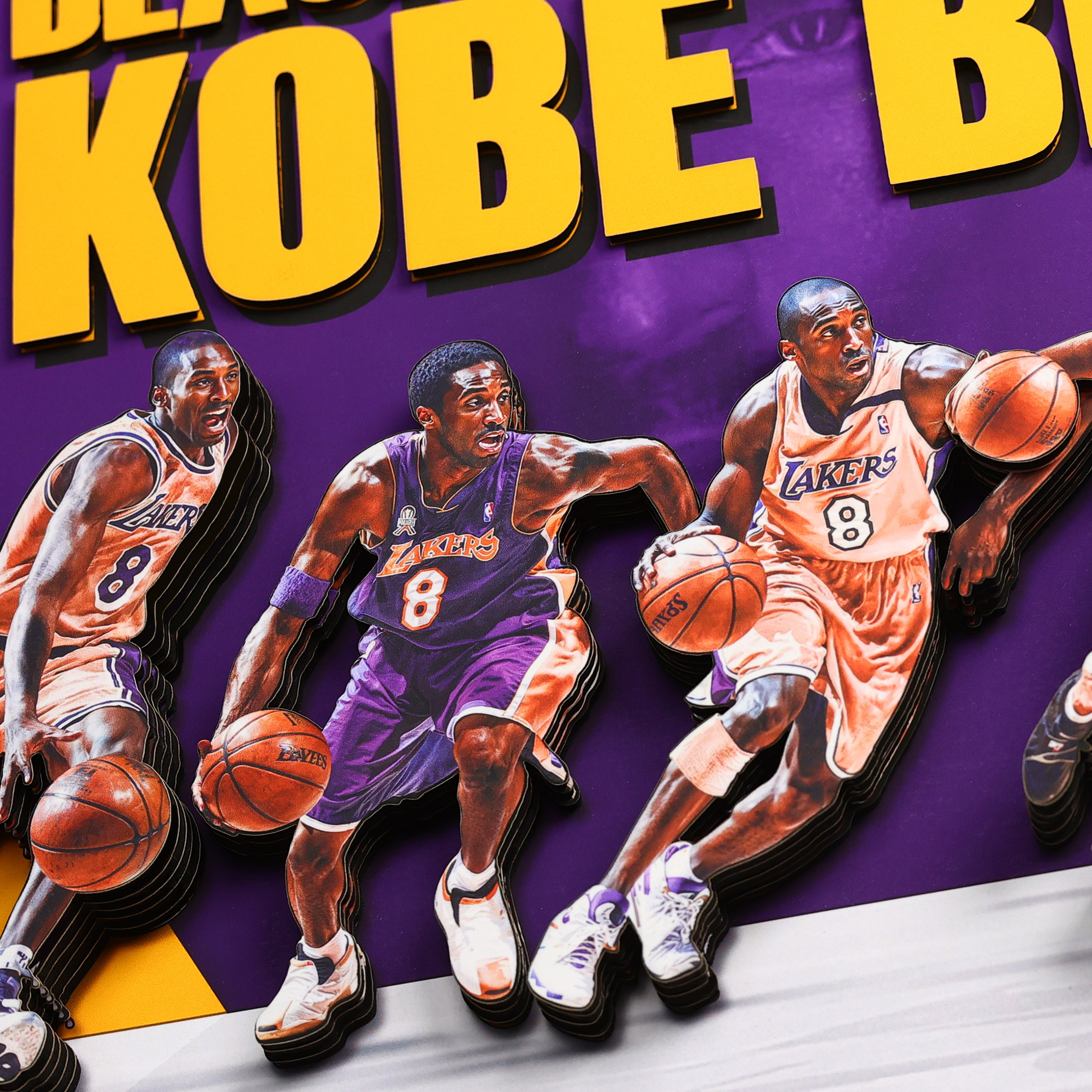 NBA球星科比 3D立體畫-CASEZONE