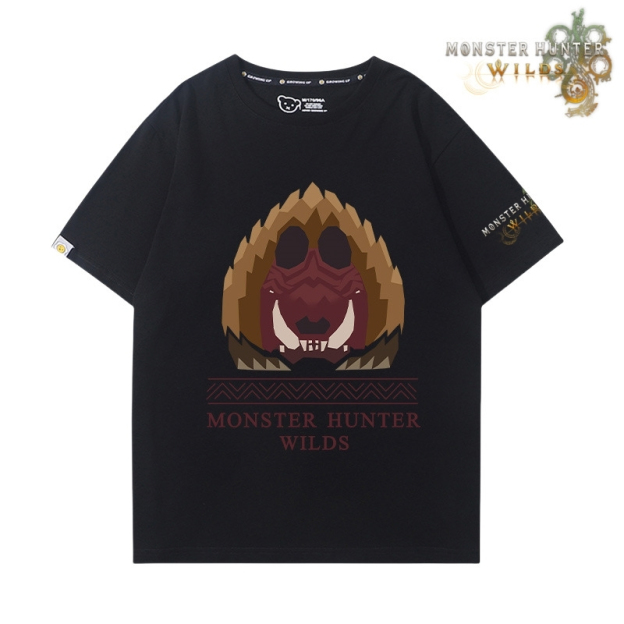 魔物獵人荒野印花短袖T恤
