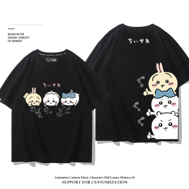 Chiikawa 2025親子情侶男女同款 印花短袖T恤-CASEZONE