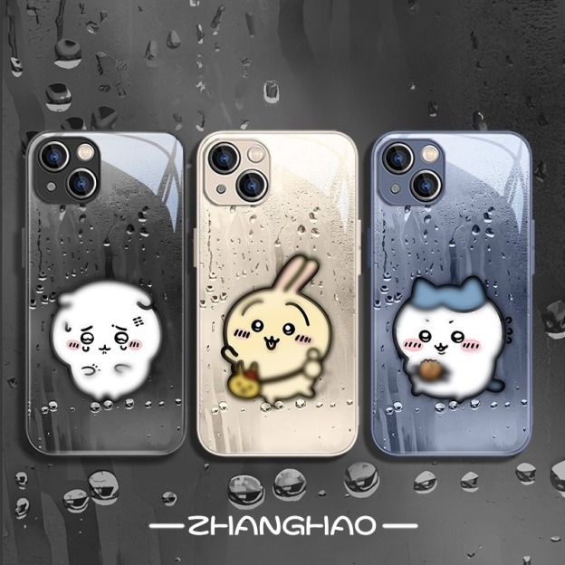 chiikawa新款高清全包防摔玻璃殼