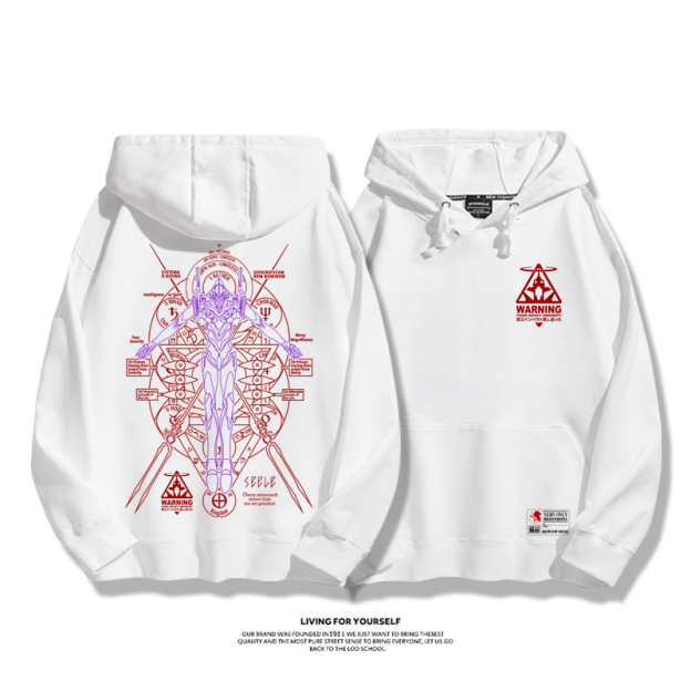 新世紀福音戰士新款 親子情侶男女款連帽衛衣-CASEZONE